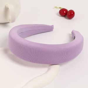 New hairband sponge thickened and widened headband high skull top hair clip mesh red wide edge pressed hair headwear for women