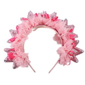 Fashionable new fabric crown hairband for women