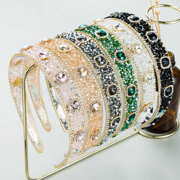 Hairband Korean Style New Shiny Glass Drill Transparent Thin Edge With Teeth Trend Pressure Hair Accessories